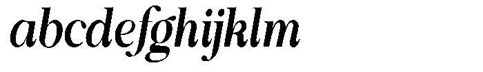 Shiffont Serif Bold Condensed Italic FONT
