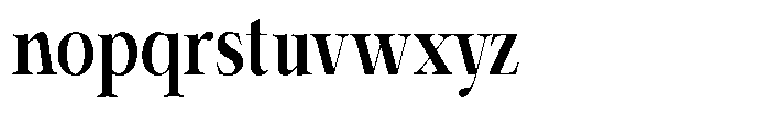 Shiffont Serif Bold Condensed Font LOWERCASE