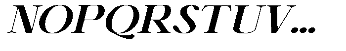 Shiffont Serif Bold Expanded Italic Font UPPERCASE