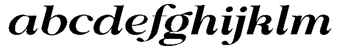 Shiffont Serif Bold Expanded Italic FONT