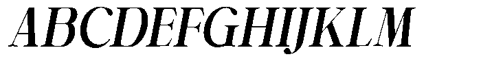 Shiffont Serif Bold Semi Condensed Italic Font