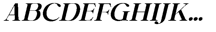 Shiffont Serif Bold Semi Expanded Italic Font
