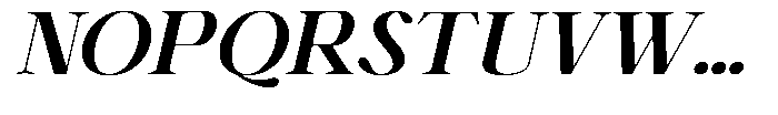 Shiffont Serif Bold Semi Expanded Italic Font UPPERCASE