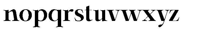 Shiffont Serif Bold Font LOWERCASE
