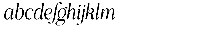 Shiffont Serif Condensed Italic FONT