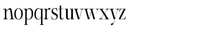 Shiffont Serif Condensed Font LOWERCASE