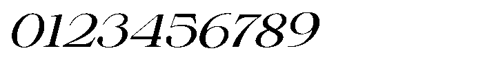 Shiffont Serif Expanded Italic Font OTHER CHARS