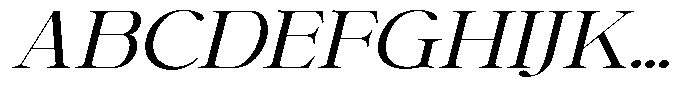 Shiffont Serif Expanded Italic Font