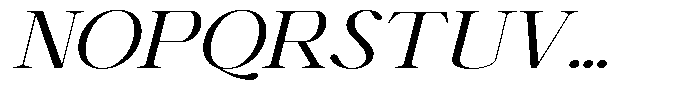 Shiffont Serif Expanded Italic Font UPPERCASE