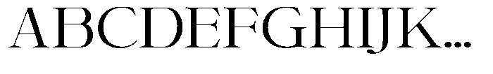 Shiffont Serif Expanded Font UPPERCASE