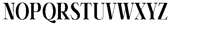 Shiffont Serif Extra Bold Condensed Font UPPERCASE
