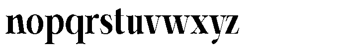 Shiffont Serif Extra Bold Condensed Font LOWERCASE