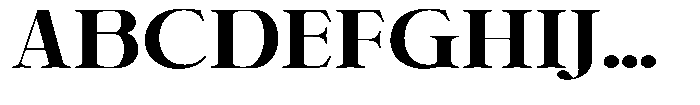 Shiffont Serif Extra Bold Expanded Font UPPERCASE