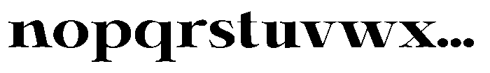 Shiffont Serif Extra Bold Expanded Font LOWERCASE