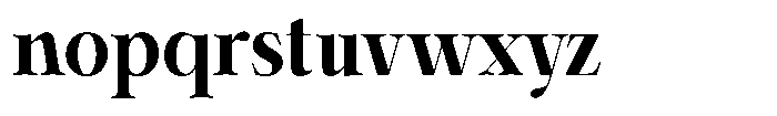 Shiffont Serif Extra Bold Semi Condensed Font LOWERCASE