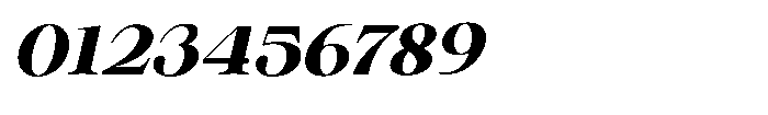 Shiffont Serif Extra Bold Semi Expanded Italic Font OTHER CHARS