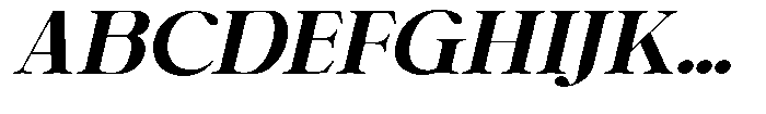 Shiffont Serif Extra Bold Semi Expanded Italic Font