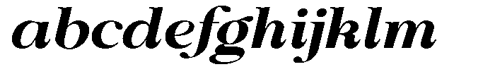 Shiffont Serif Extra Bold Semi Expanded Italic FONT