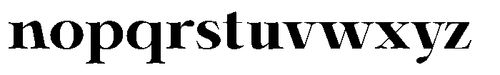 Shiffont Serif Extra Bold Semi Expanded Font LOWERCASE