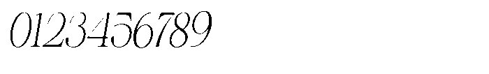 Shiffont Serif Extra Light Condensed Italic Font OTHER CHARS