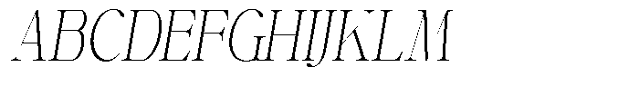 Shiffont Serif Extra Light Condensed Italic Font