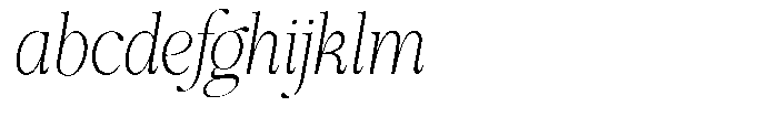 Shiffont Serif Extra Light Condensed Italic FONT