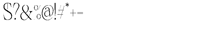 Shiffont Serif Extra Light Condensed Font OTHER CHARS