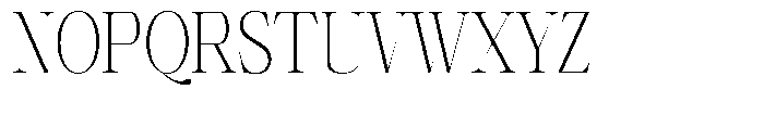 Shiffont Serif Extra Light Condensed Font UPPERCASE