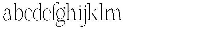 Shiffont Serif Extra Light Condensed FONT