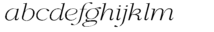 Shiffont Serif Extra Light Expanded Italic FONT