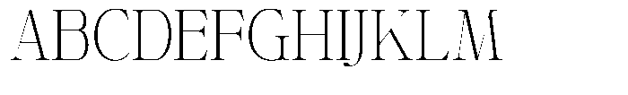 Shiffont Serif Extra Light Semi Condensed Font UPPERCASE