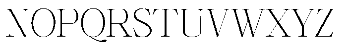 Shiffont Serif Extra Light Font UPPERCASE