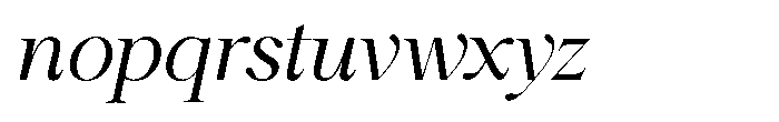 Shiffont Serif Italic Font LOWERCASE