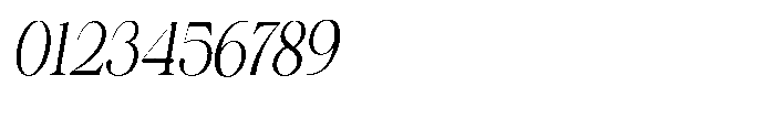 Shiffont Serif Light Condensed Italic Font OTHER CHARS