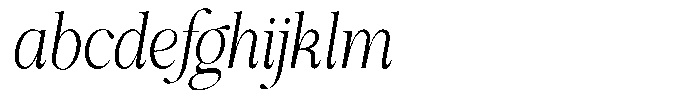 Shiffont Serif Light Condensed Italic FONT