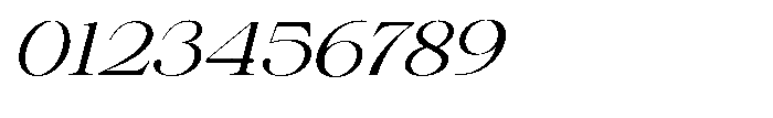 Shiffont Serif Light Expanded Italic Font OTHER CHARS