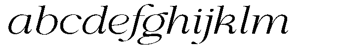 Shiffont Serif Light Expanded Italic FONT