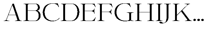 Shiffont Serif Light Expanded Font UPPERCASE