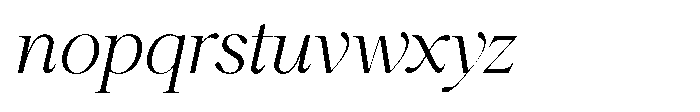 Shiffont Serif Light Italic Font LOWERCASE