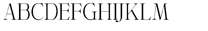 Shiffont Serif Light Semi Condensed Font UPPERCASE