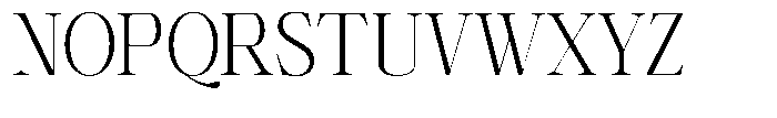 Shiffont Serif Light Semi Condensed Font UPPERCASE