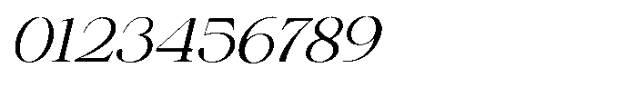 Shiffont Serif Light Semi Expanded Italic Font OTHER CHARS