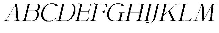 Shiffont Serif Light Semi Expanded Italic Font