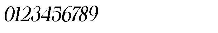 Shiffont Serif Medium Condensed Italic Font OTHER CHARS