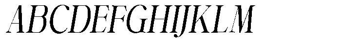 Shiffont Serif Medium Condensed Italic Font