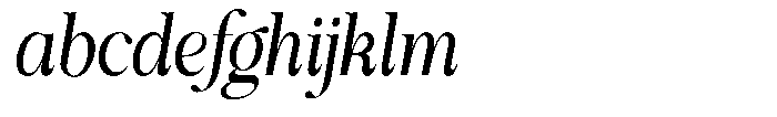Shiffont Serif Medium Condensed Italic FONT