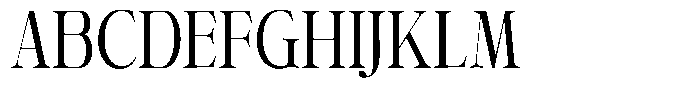 Shiffont Serif Medium Condensed Font UPPERCASE