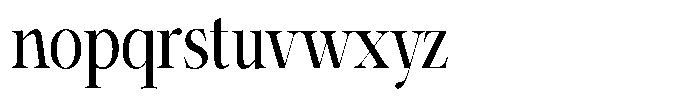 Shiffont Serif Medium Condensed Font LOWERCASE