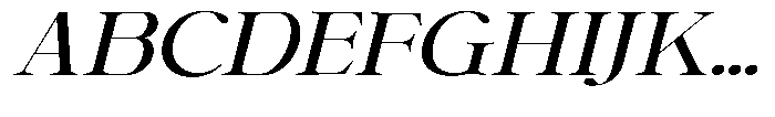 Shiffont Serif Medium Expanded Italic Font UPPERCASE