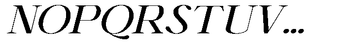Shiffont Serif Medium Expanded Italic Font UPPERCASE